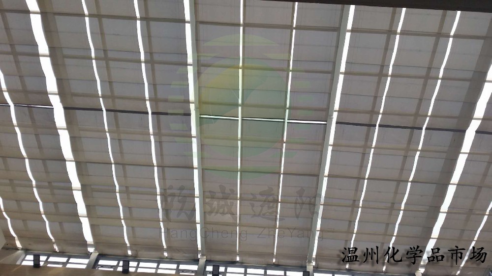 溫州化學(xué)品交易中心大樓玻璃頂FCS電動天棚簾工程案例分享